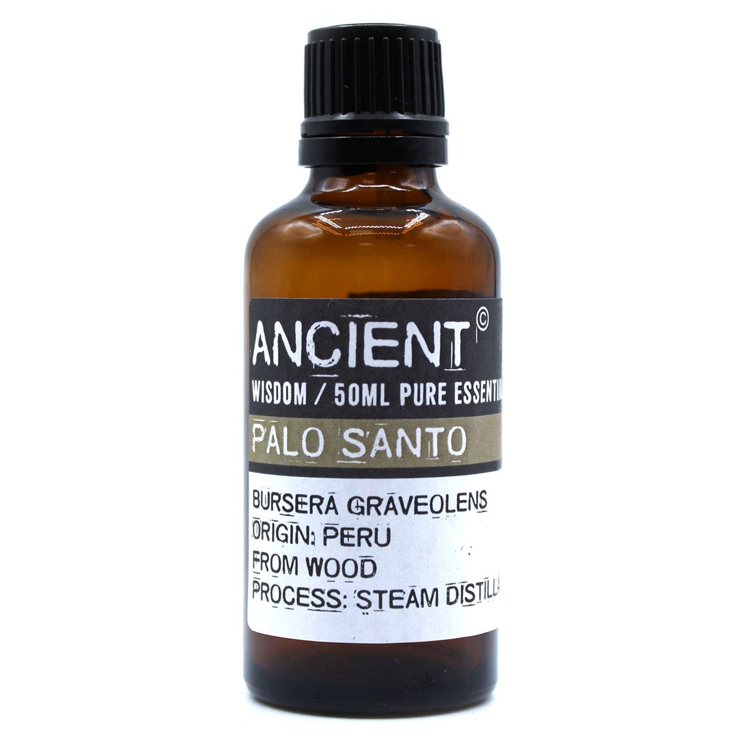 Palo Santo Essential Oil 50ml – Bursera Graveolens | Steam Distilled Peru