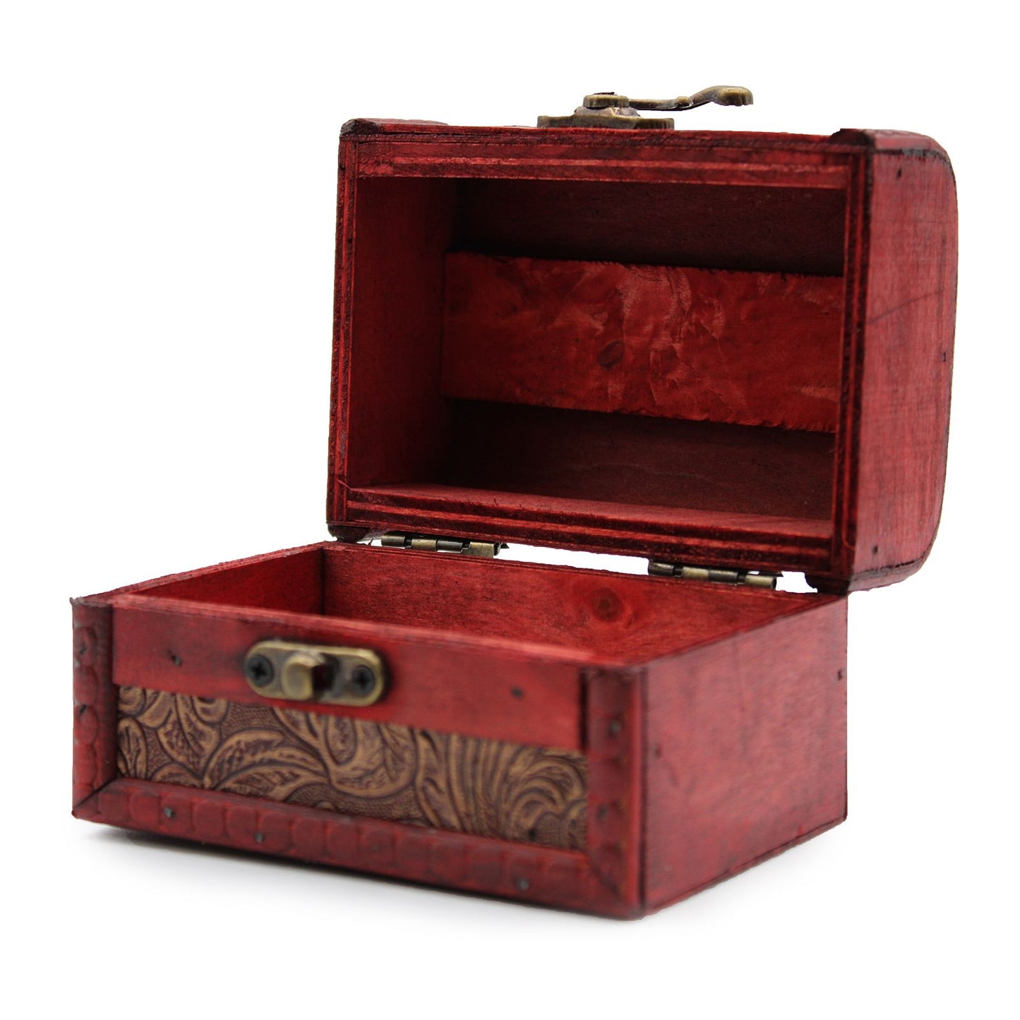 Floral Embossed Colonial Vintage Trinket Box