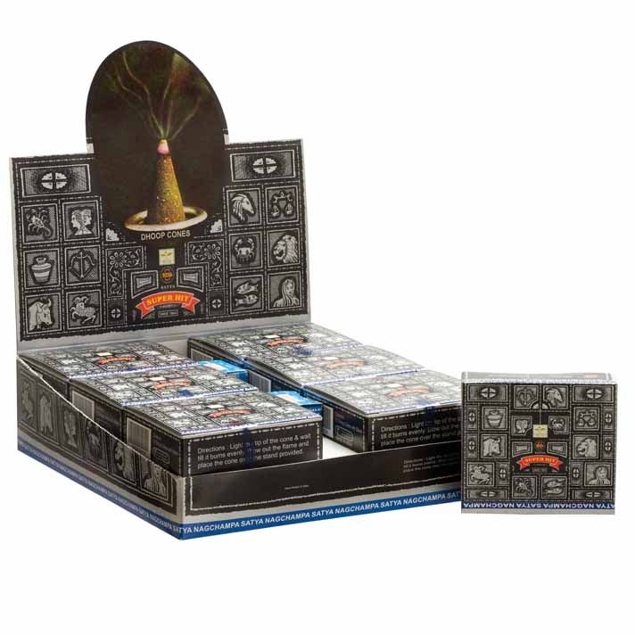 Satya Super Hit Dhoop Cones – Sweet Floral Masala | Concentrated Indian Incense