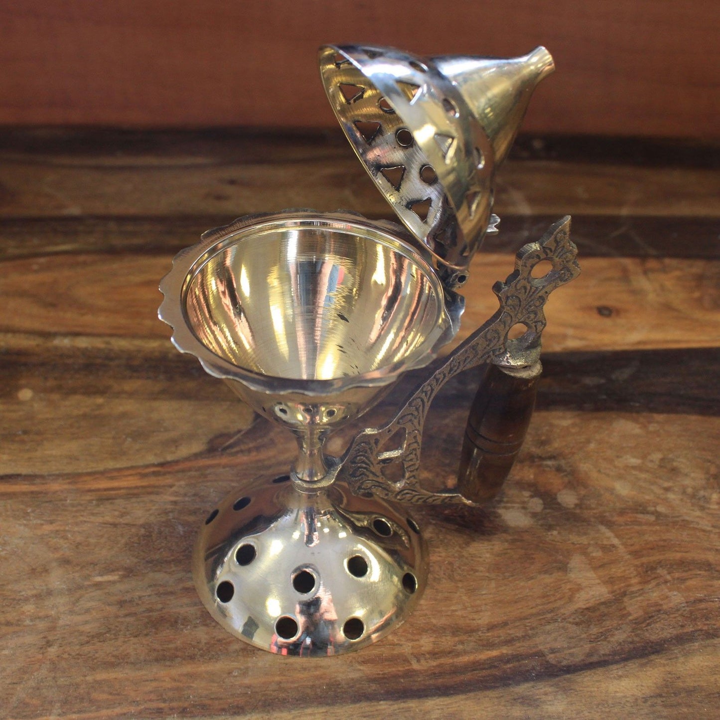 Large Incense Cone Burner with Handle