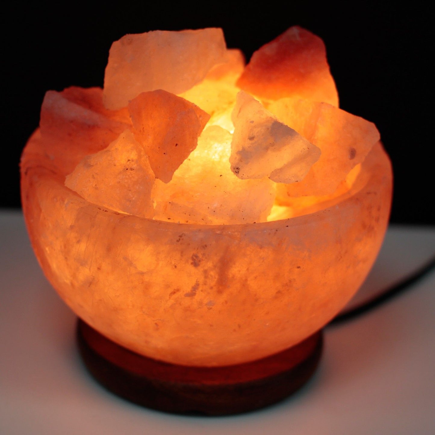 Himalayan Salt Fire Bowl with Salt Chunks – 15cm x 9cm