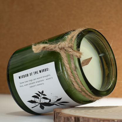 Greenman Rituals Woodwick Soy Candle – Sage & Mintwood