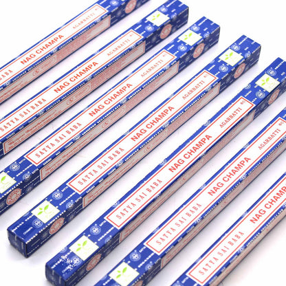 Satya Nag Champa Incense Sticks 10g – The Original Blue Pack | Hand-Rolled India