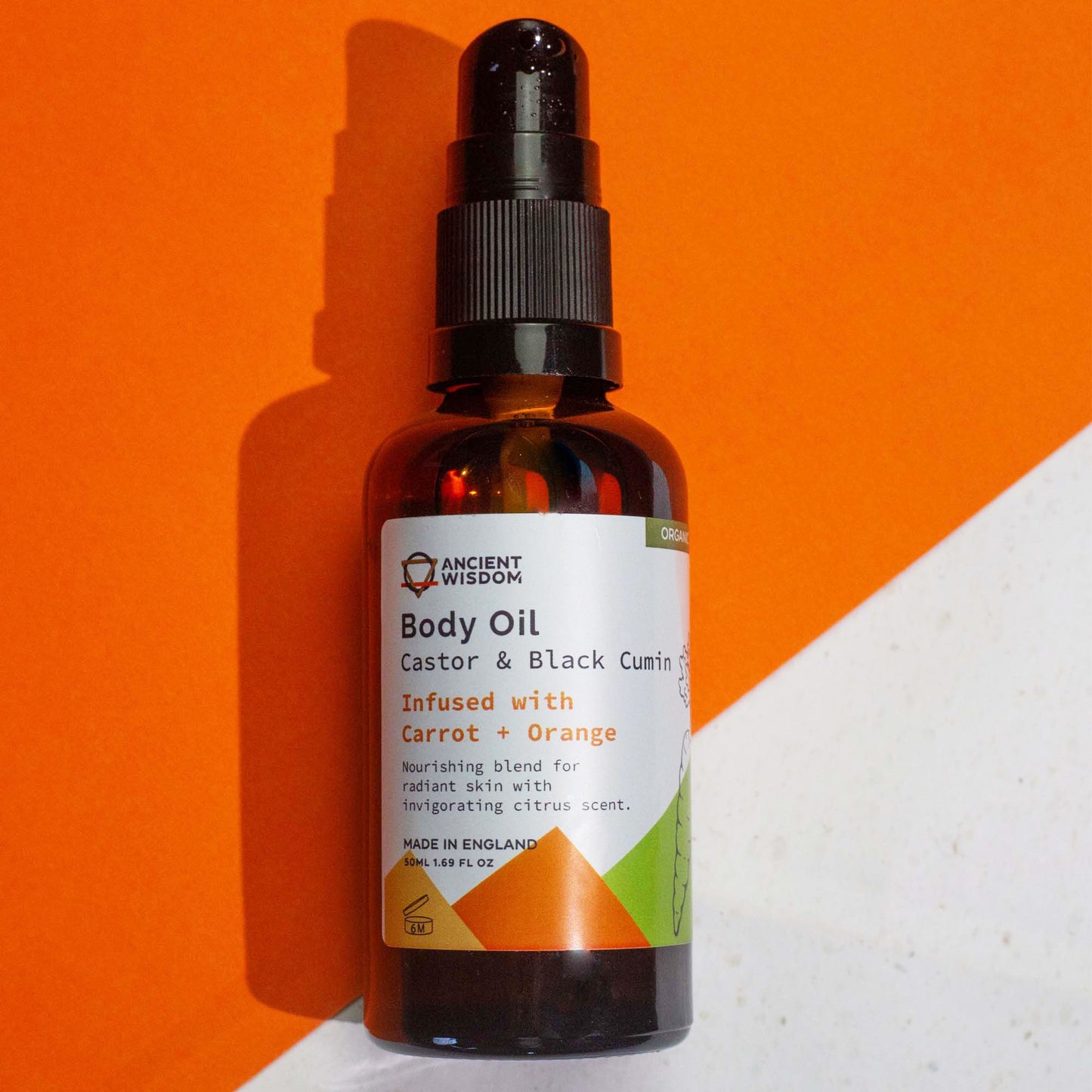 Organic Body Oil 50ml – Carrot & Orange