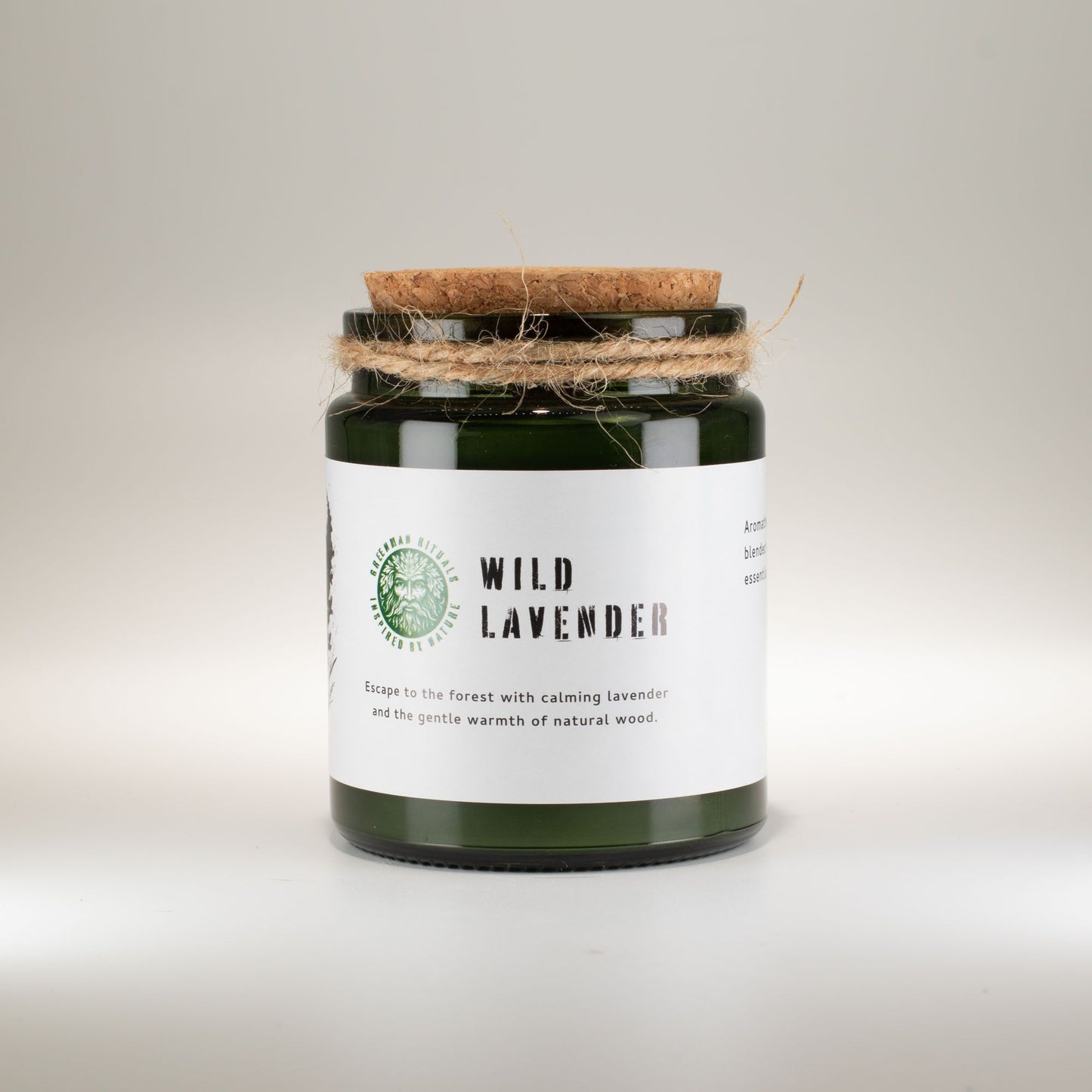 Greenman Rituals Woodwick Soy Candle – Wild Lavender