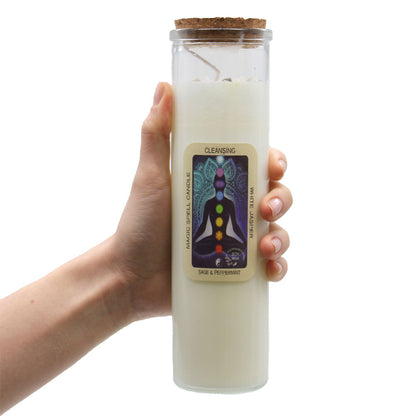 Magic Spell Candle – Balance | Black Agate, White Jasper & Ylang Ylang
