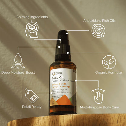 Organic Body Oil 50ml – Carrot & Orange