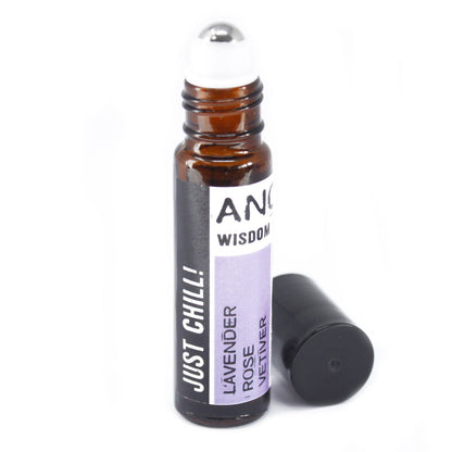 10ml Roll-On Essential Oil Blend – Lavender, Rose & Vetiver
