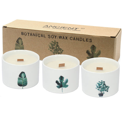 Botanical Soy Wax Candles – Japanese Garden (Set of 3)