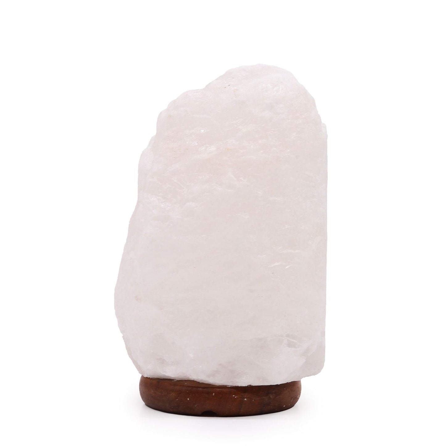 Crystal Rock Himalayan Salt Lamp with Wooden Base – 3–5kg