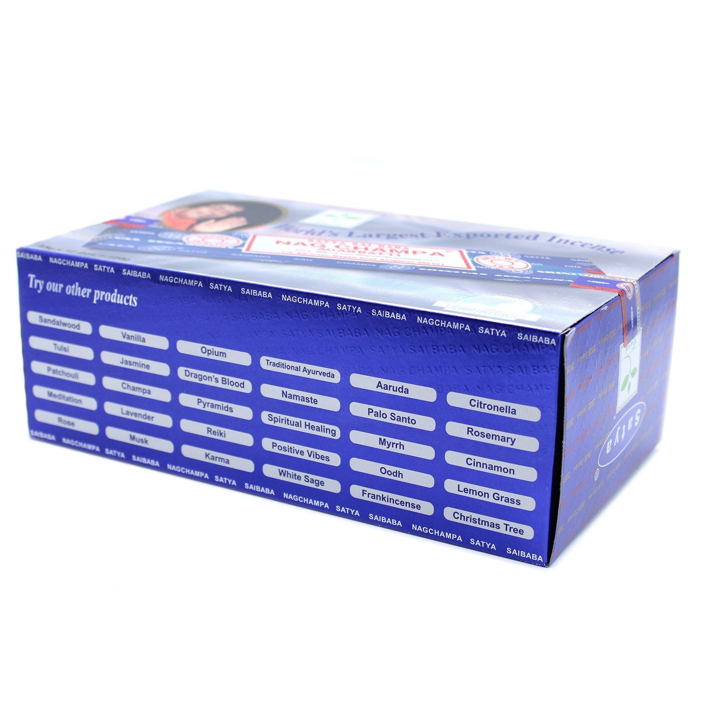 Satya Nag Champa Incense Sticks 15g – The Original Blue Pack | 12 Sticks