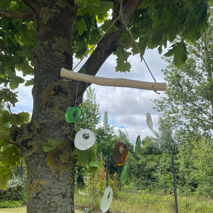 Bottle Bottoms Wind Chime – Assorted Colours