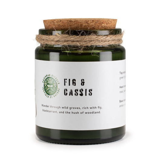 Greenman Rituals Woodwick Soy Candle – Fig & Cassis