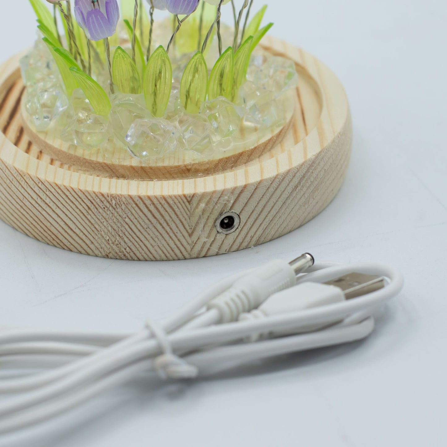 Floral Glow Garden Dome – 20 Multi Tulips | LED & USB Powered