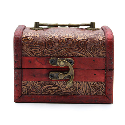 Floral Embossed Colonial Vintage Trinket Box