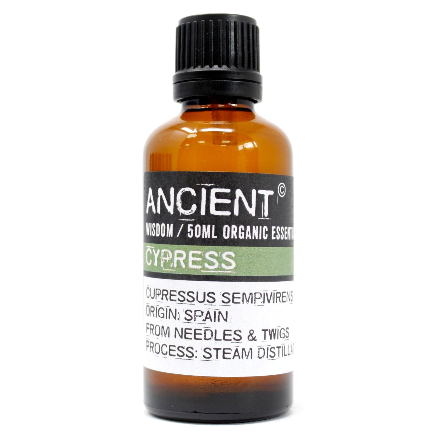 Cypress Organic Essential Oil 50ml – Cupressus Sempervirens | Steam Distilled Spain