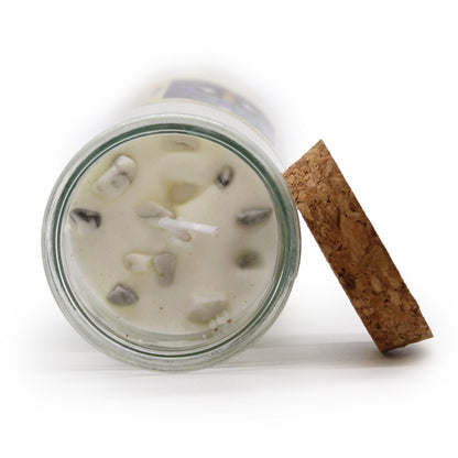 Magic Spell Candle – Cleansing | White Jasper, Sage & Peppermint