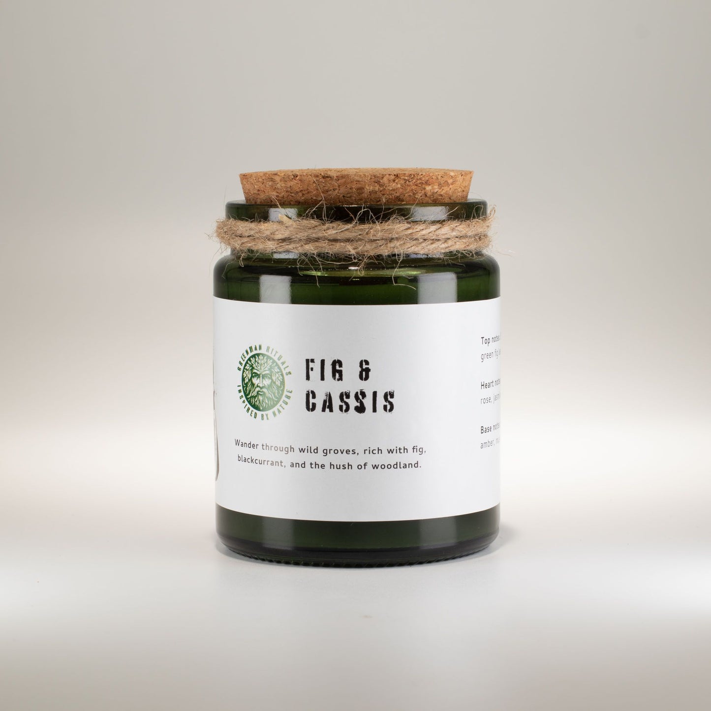 Greenman Rituals Woodwick Soy Candle – Fig & Cassis
