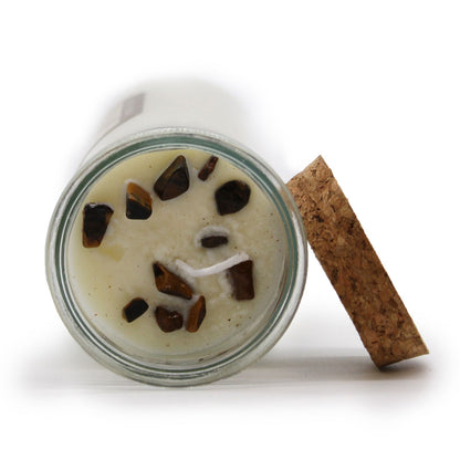 Magic Spell Candle – Confidence | Tiger Eye & Cinnamon