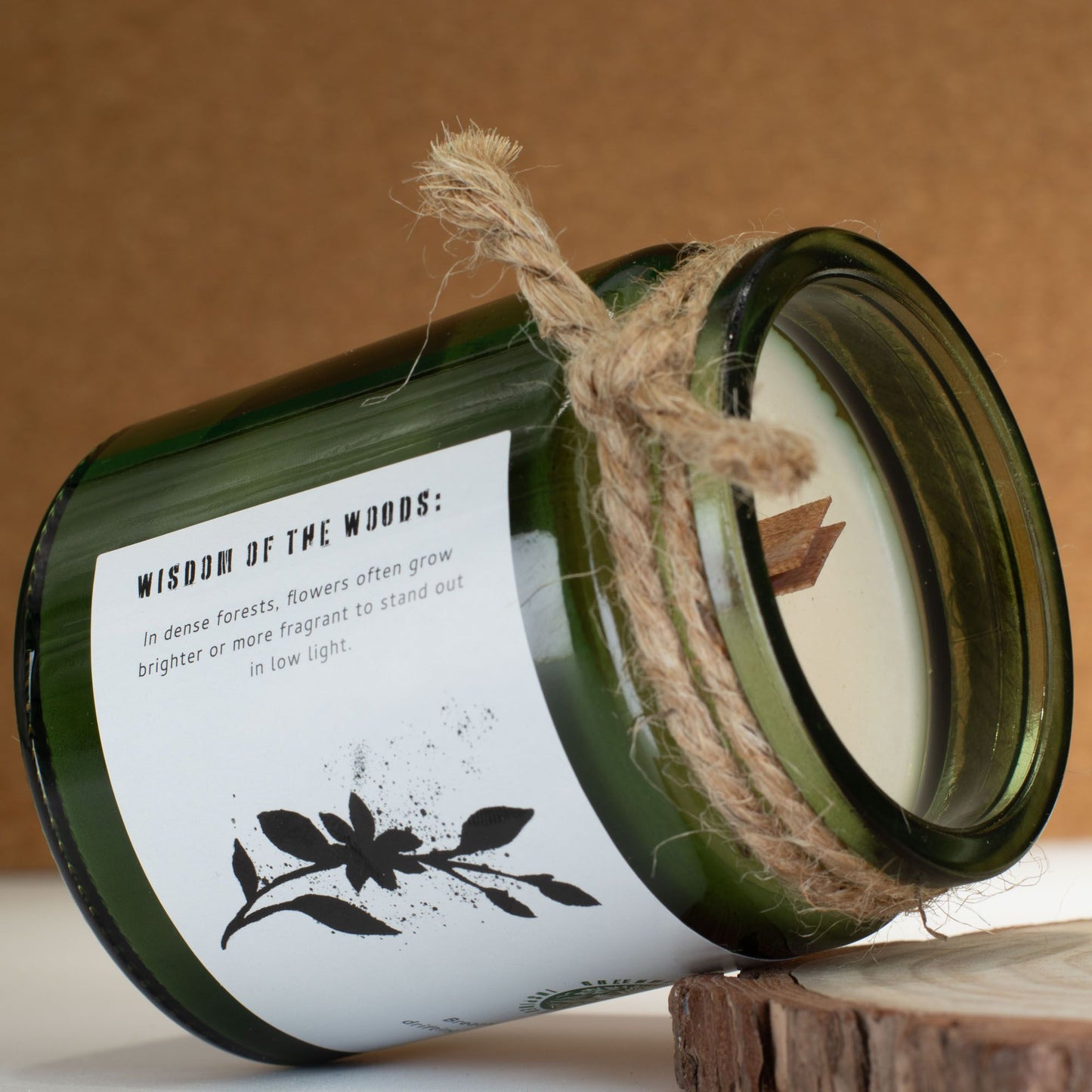 Greenman Rituals Woodwick Soy Candle – Jasmine Glade
