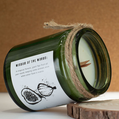Greenman Rituals Woodwick Soy Candle – Fig & Cassis