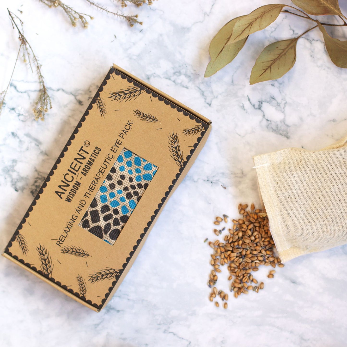 Lavender Natural Cotton & Juco Eye Pillow in Gift Box – Blue Viper