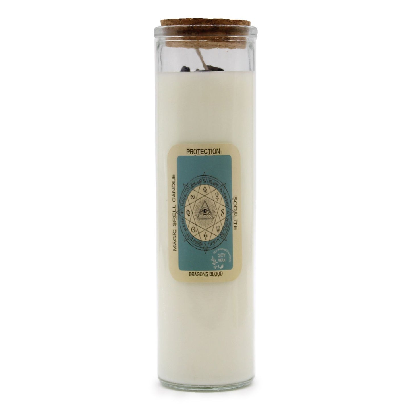 Magic Spell Candle – Protection | Sodalite & Dragon's Blood