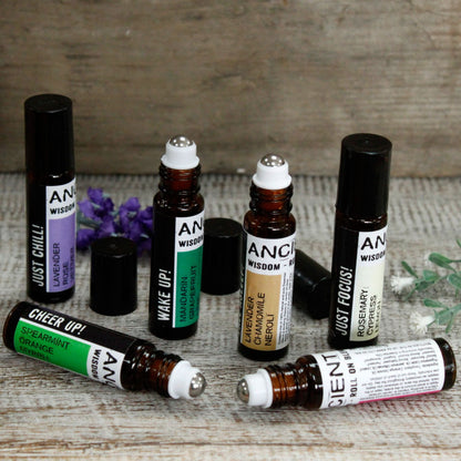 10ml Roll-On Essential Oil Blend – Lavender, Rose & Vetiver