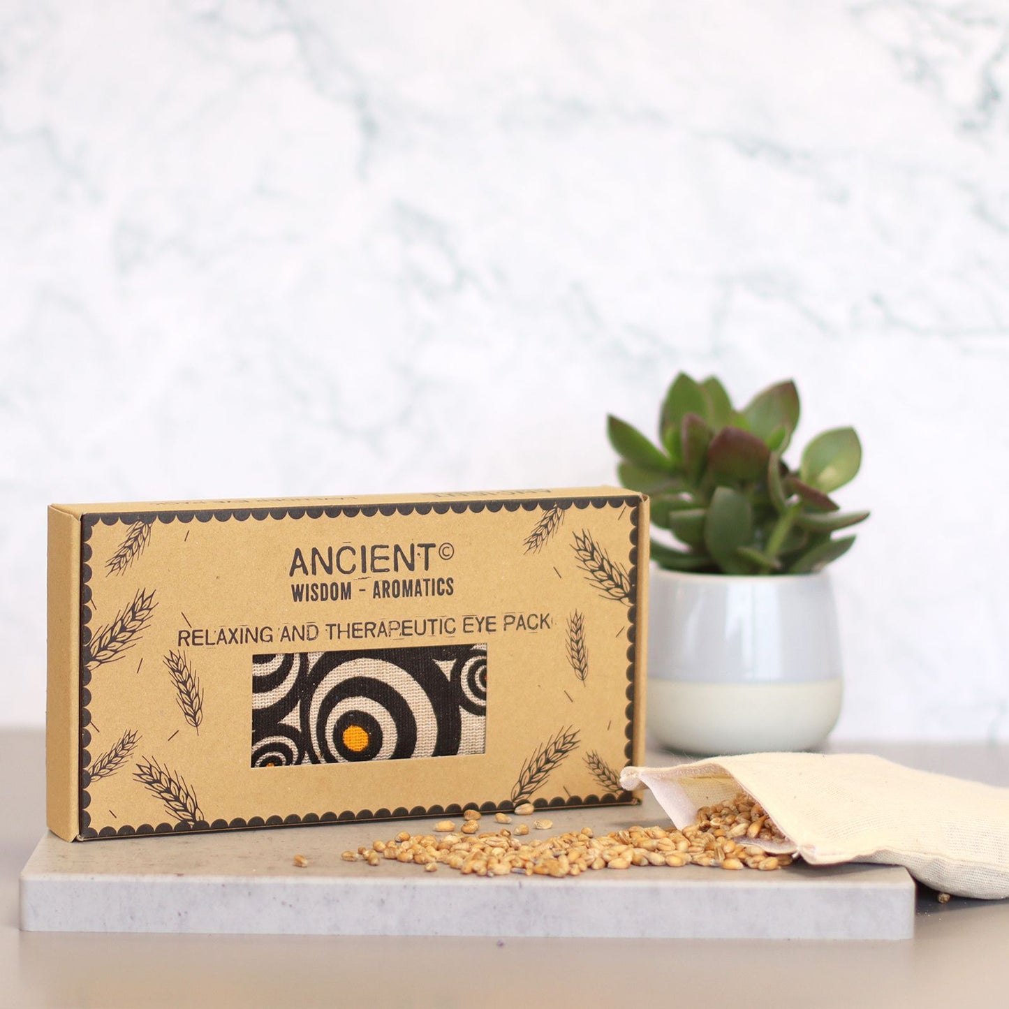 Lavender Natural Cotton & Juco Eye Pillow in Gift Box – Illusion