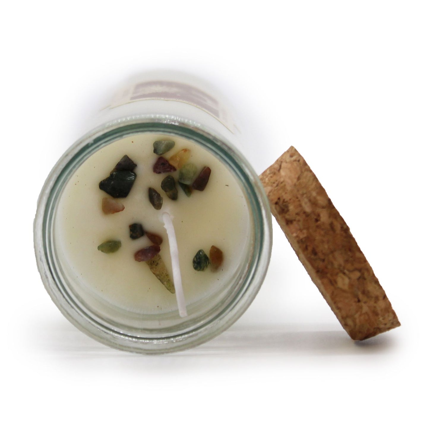 Magic Spell Candle – Friendship | Moss Agate & Velvet Moon