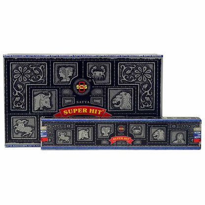 Satya Super Hit Incense Sticks 15g – Sweet Floral Masala Blend | Hand-Rolled India