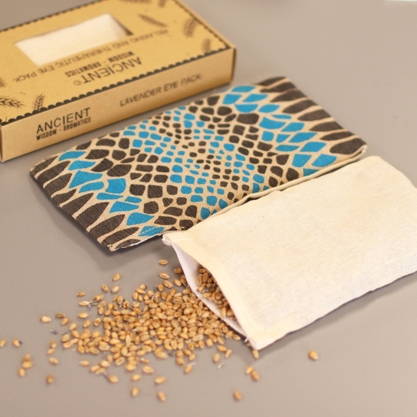Lavender Natural Cotton & Juco Eye Pillow in Gift Box – Blue Viper