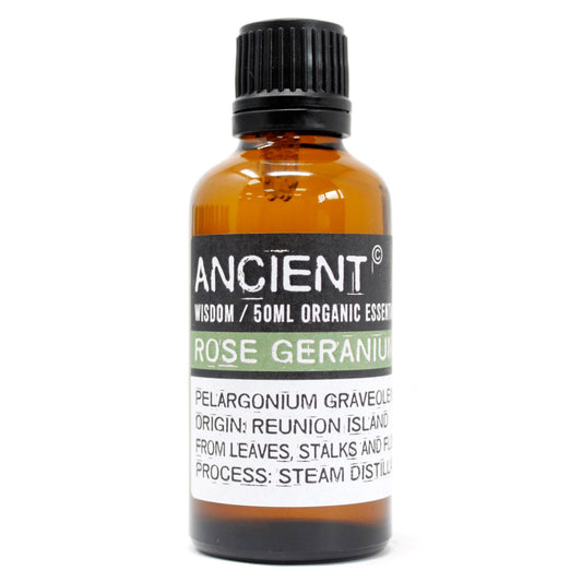 50ml Rose Geranium Organic Essential Oil – Pelargonium Graveolens & P. Rosa | Egypt