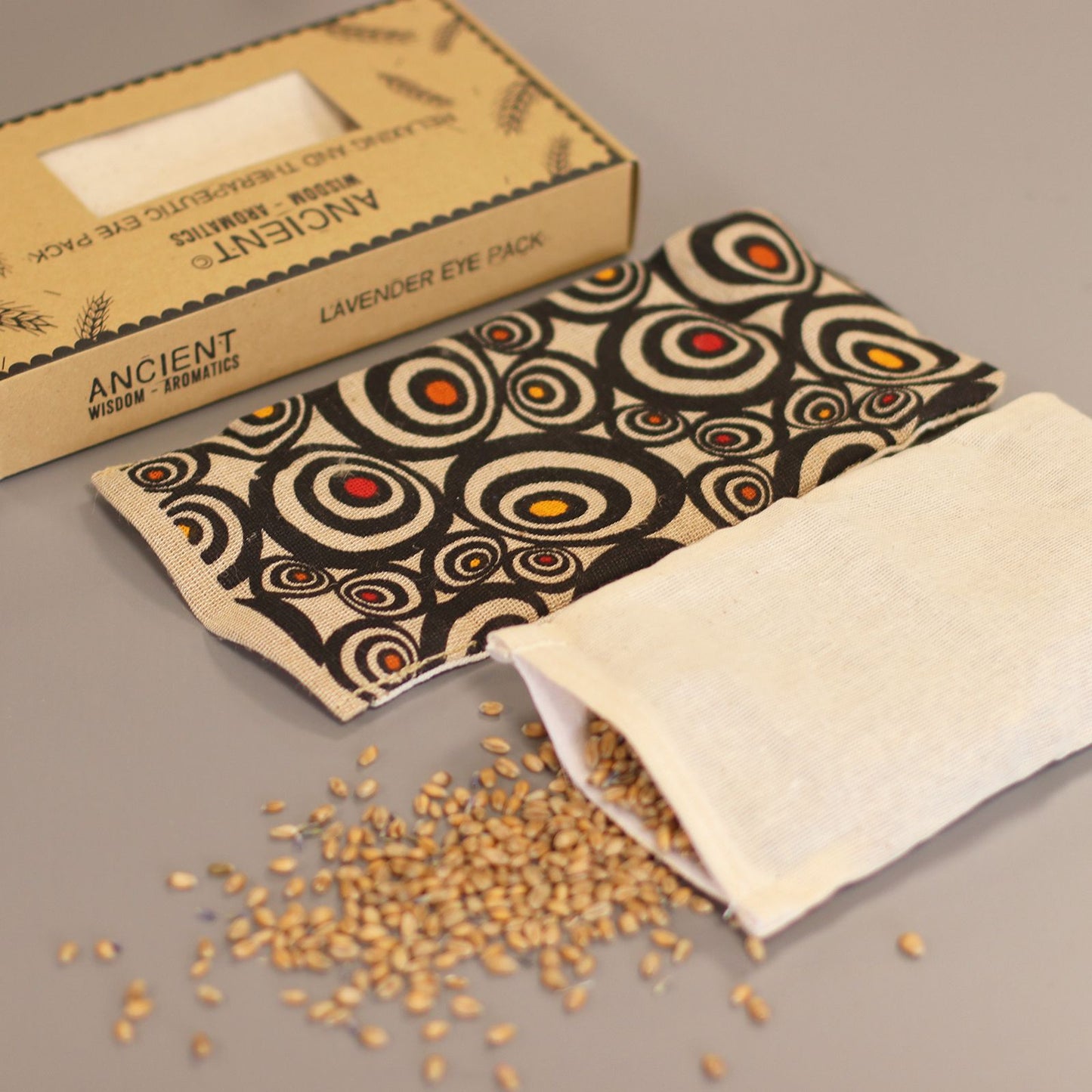 Lavender Natural Cotton & Juco Eye Pillow in Gift Box – Illusion