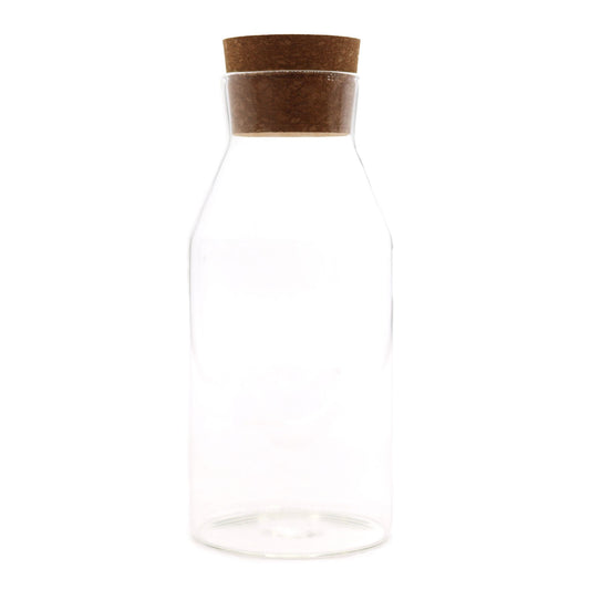 Clear Glass Jar with Cork Lid - 20cm