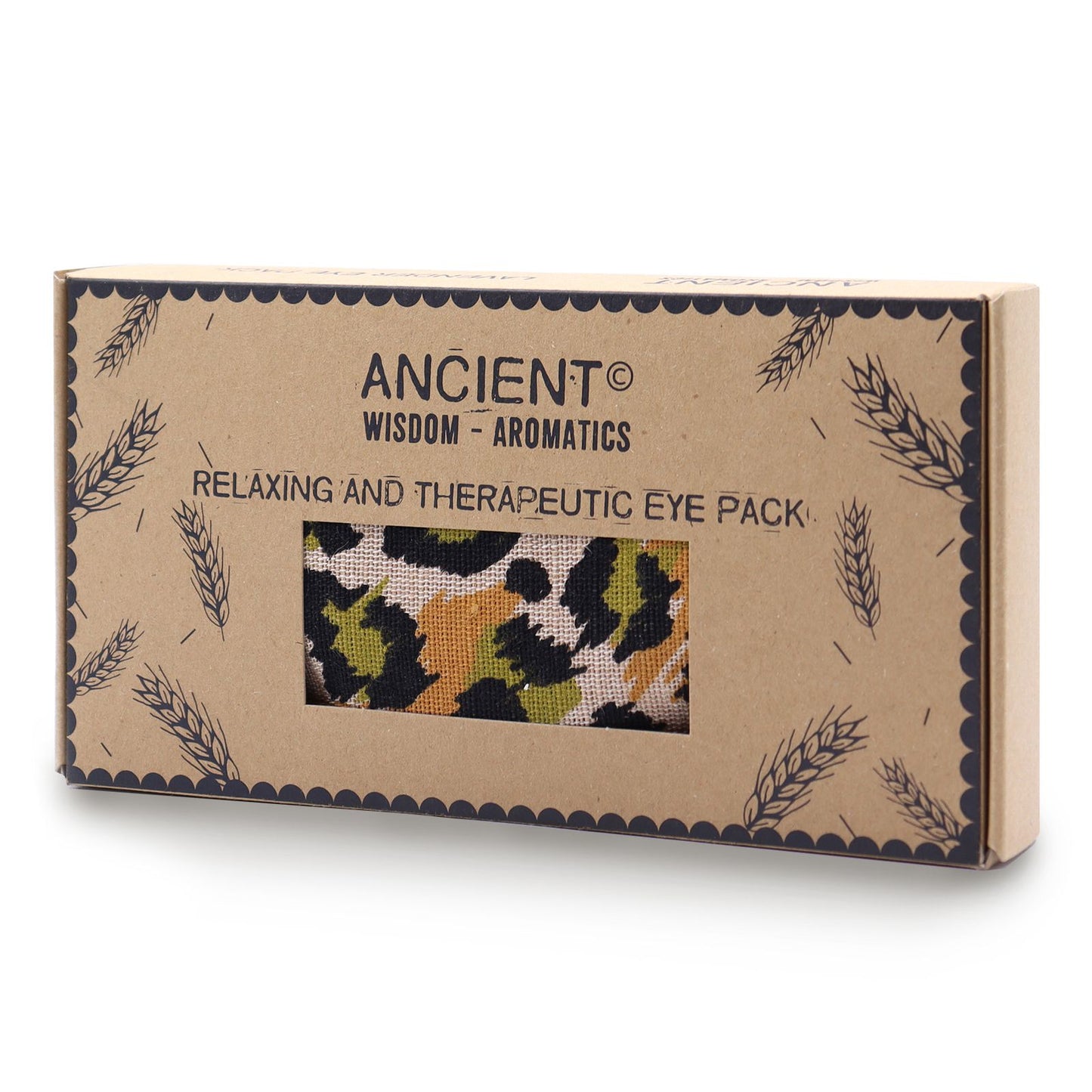Lavender Natural Cotton & Juco Eye Pillow in Gift Box – Night Leopard