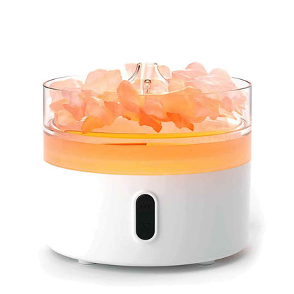 Himalayan Salt Aroma Diffuser & 12-Piece Essential Oil Bundle