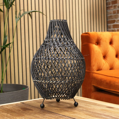Rattan Table Lamp – Natural | H: 39cm x W: 24cm