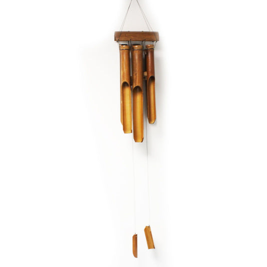 6 Medium Tube Bamboo Wind Chime – Natural Finish | Melodic Garden & Home Decoration