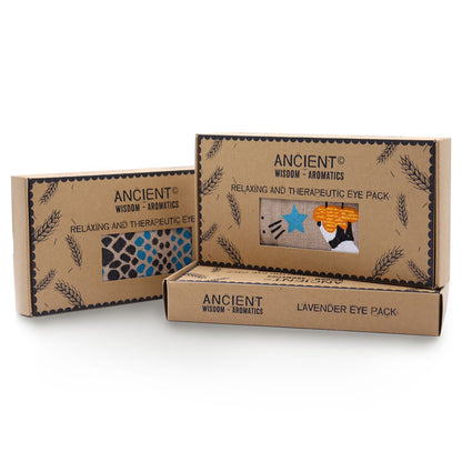 Lavender Natural Cotton & Juco Eye Pillow in Gift Box – Night Leopard