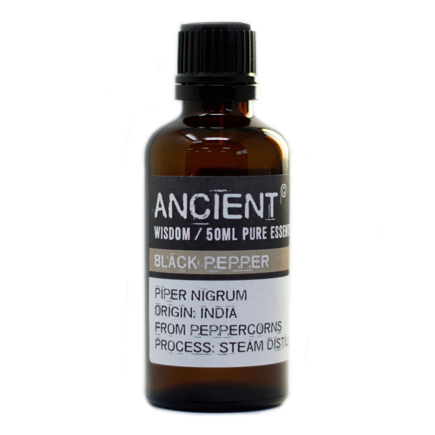 Black Pepper Essential Oil 50ml – Piper Nigrum | Steam Distilled India