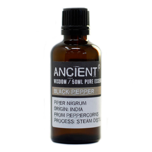 Black Pepper Essential Oil 50ml – Piper Nigrum | Steam Distilled India