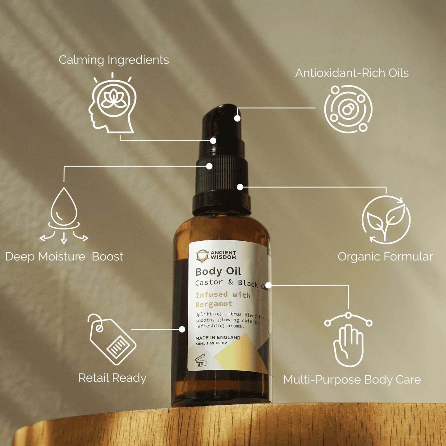 Organic Body Oil 50ml – Bergamot