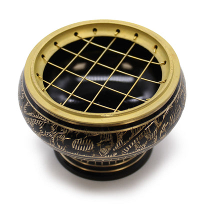 Brass Charcoal Incense Burner