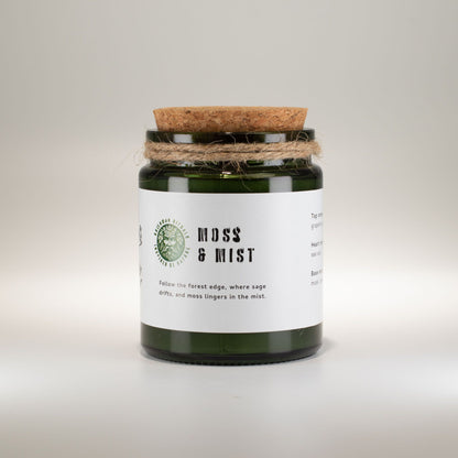 Greenman Rituals Woodwick Soy Candle – Moss & Mist