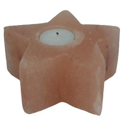Himalayan Salt Candle Holder – Star | 600–800g
