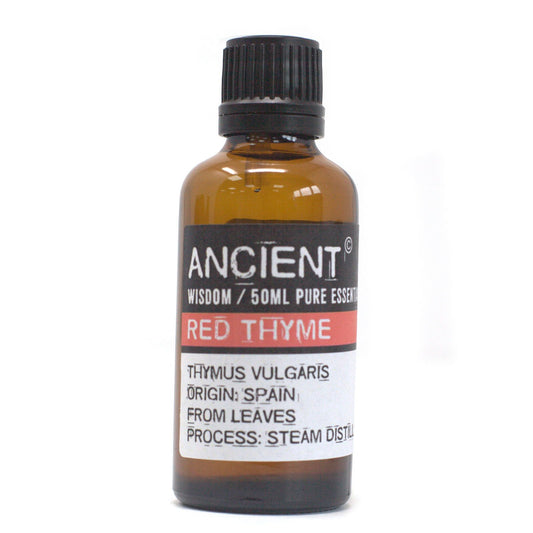 Red Thyme Essential Oil 50ml – Thymus Vulgaris | Steam Distilled Spain