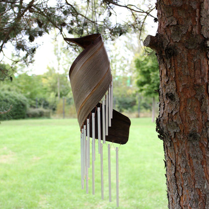 Coconut Leaf Wind Chimes – Natural | Handmade Organic Garden Decoration