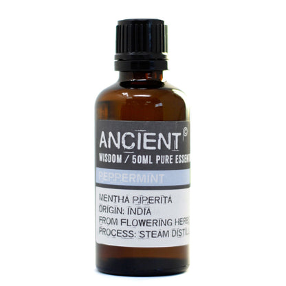 50ml Peppermint Essential Oil – Mentha Piperita | Steam Distilled India