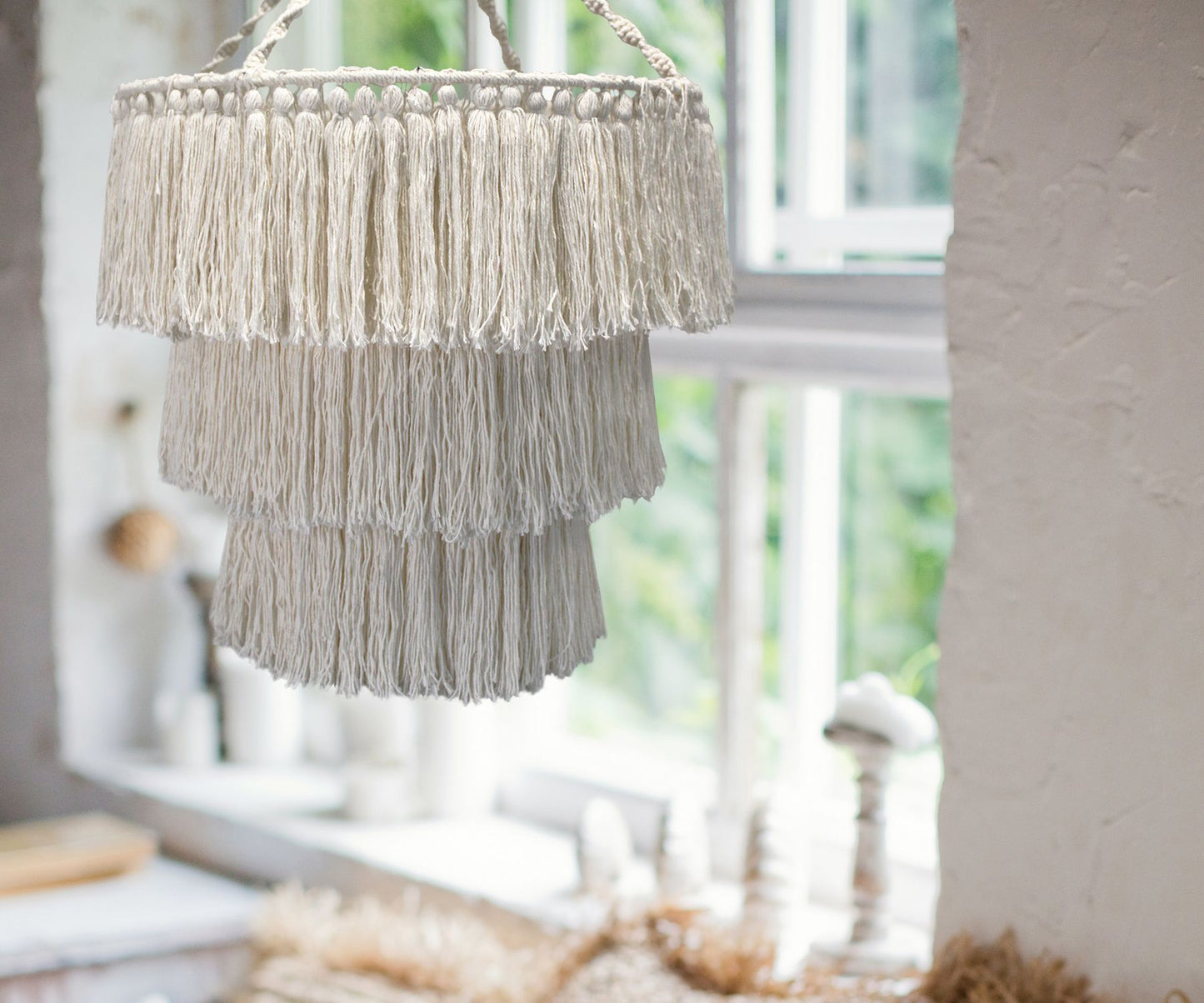 Macrame Soft Chandelier – Natural